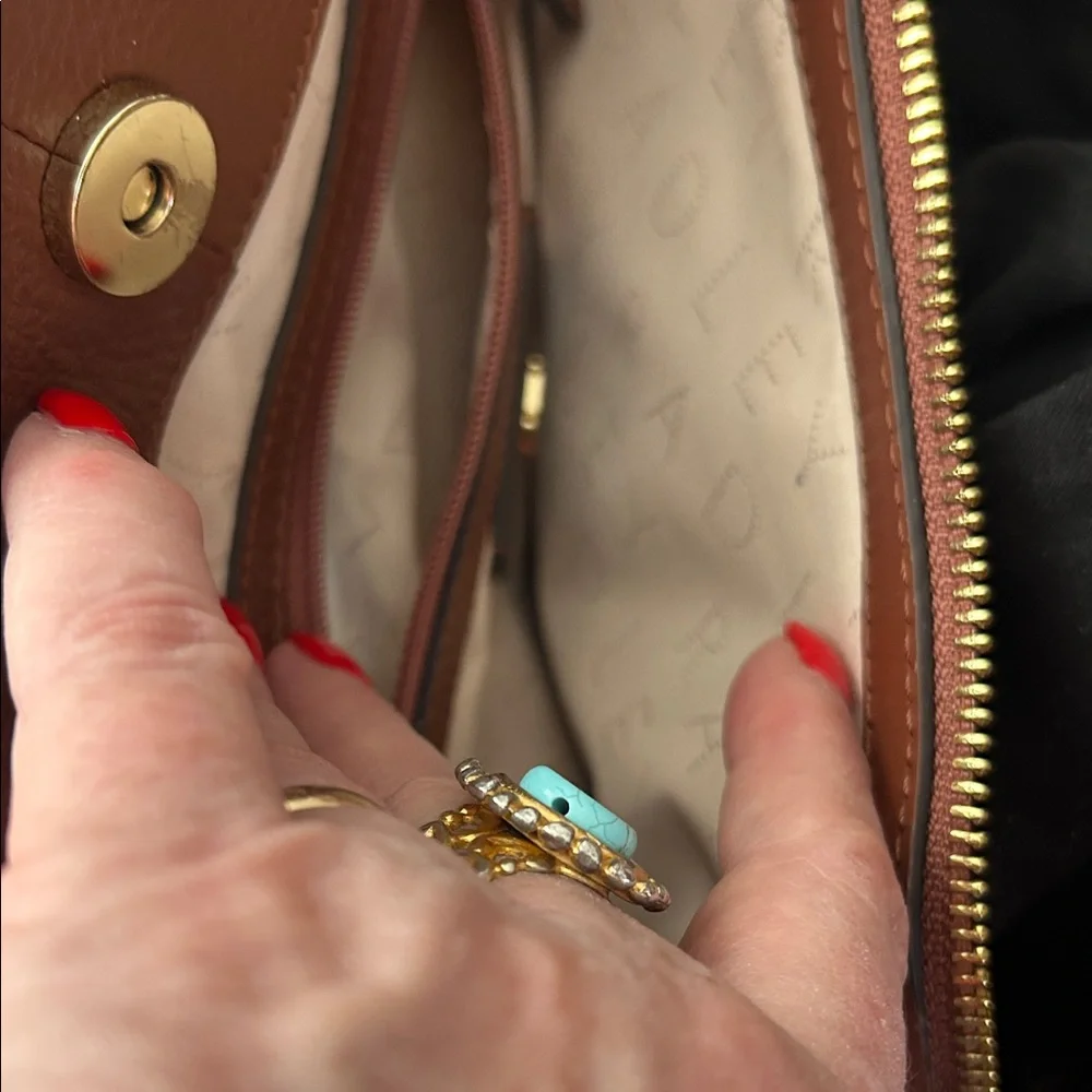 Radley London Chocolate Brown Leather Handbag - Picture 5 of 9